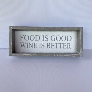 Gray and White Decorative Sign